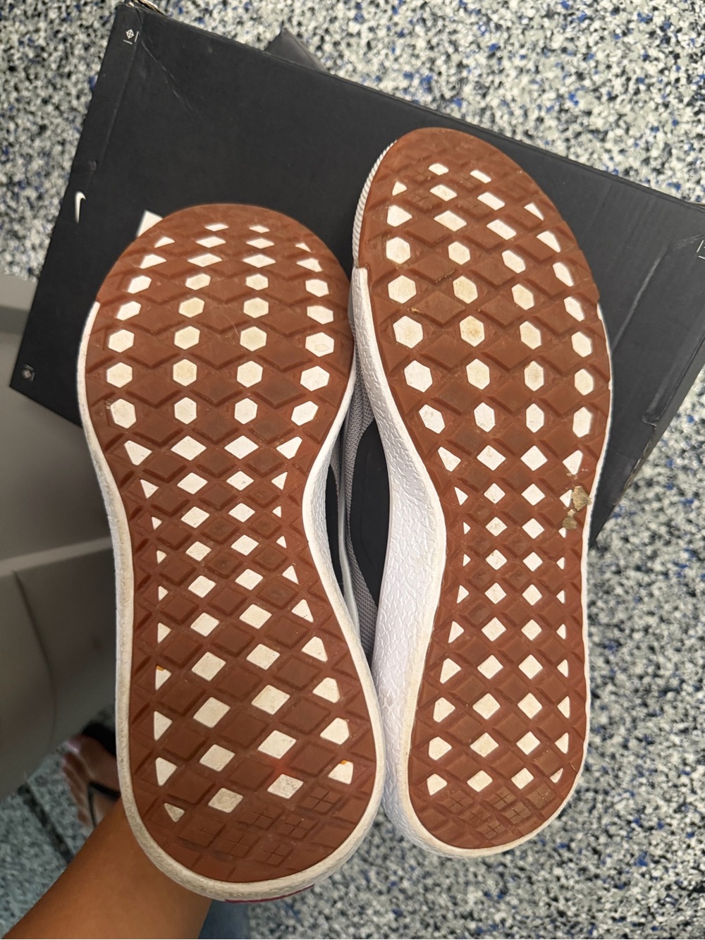 Vans Gray Sneakers with White Side Stripe - Picture 3 of 5